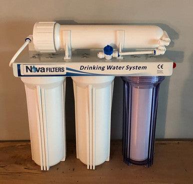 Nova 4 Stage Reverse Osmosis 75gpd RO - Nova Filters